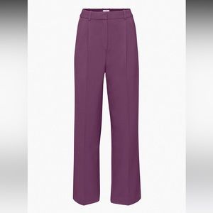 Aritzia Babaton Pleated Wide Leg Pants